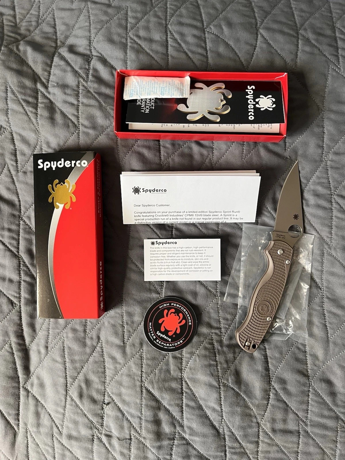 Spyderco Para Military 2 Lightweight Brown CPM 15V Sprint Run ref. C81PBN15V2