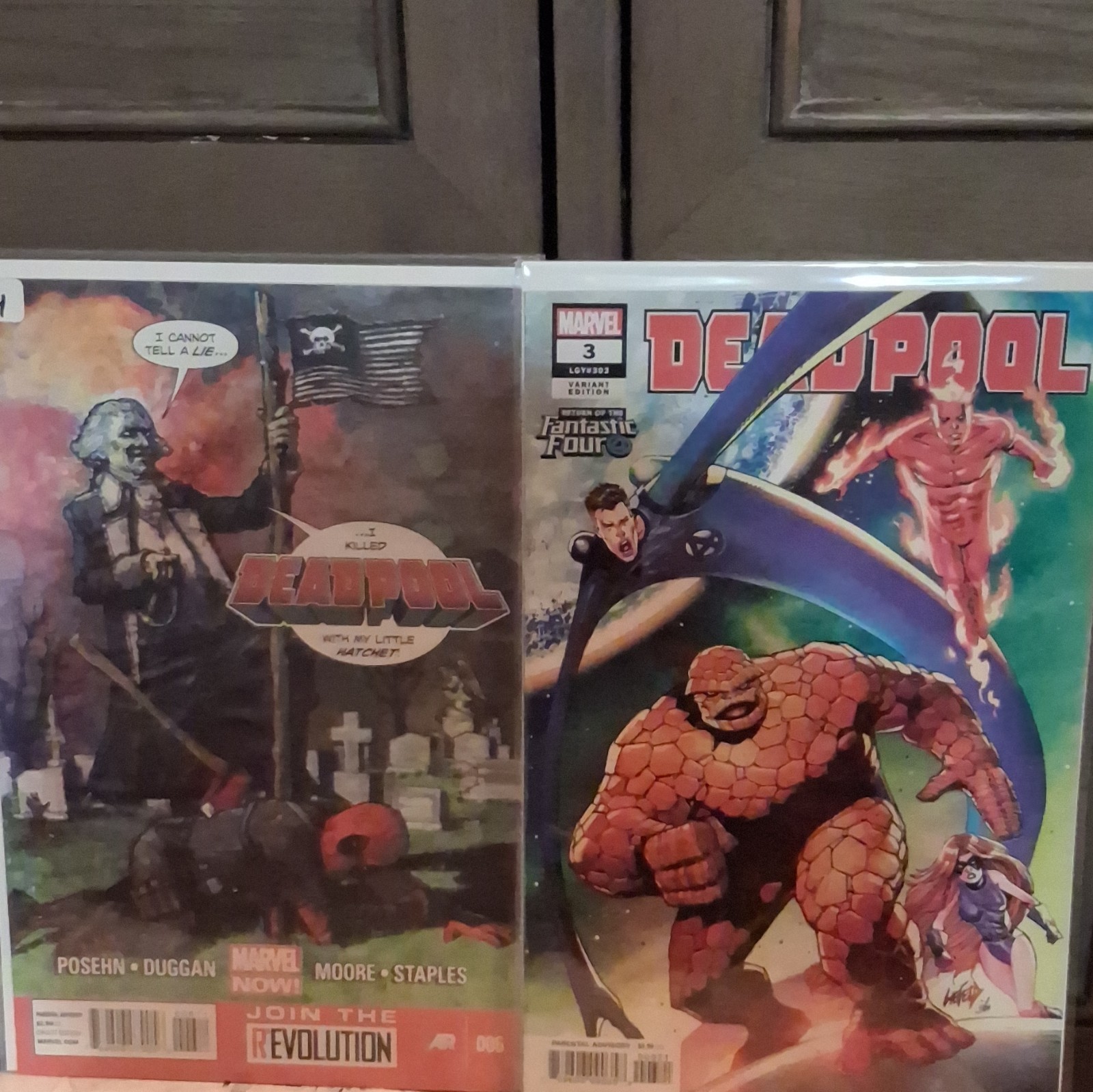 Marvel Deadpool #3 (2018) Variant Cover and Deadpool #6 (2013)