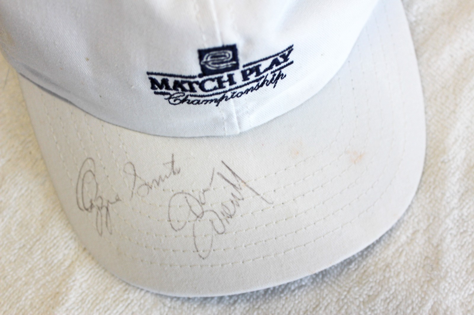 Ozzie Smith Dan Dierdorf Autographed Cap Golf Tournament