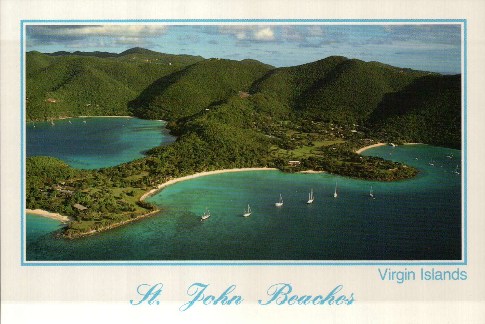 St. John, Scott Paradise Caneel Beach, US Virgin Islands, Caribbean — Postcard