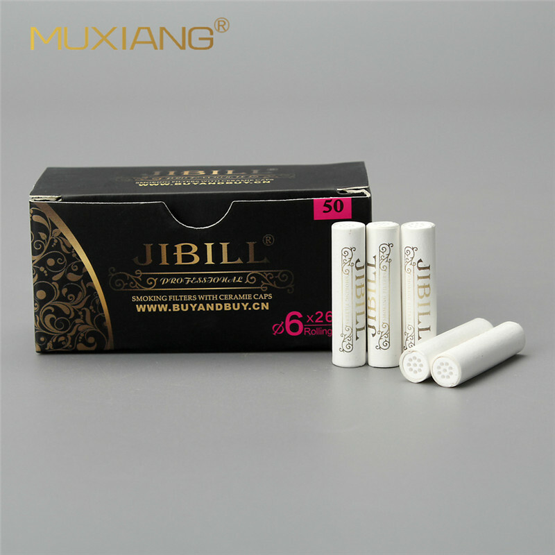 50pcs 6mm Activated Carbon Filter for Smoking Tobacco Pipe Smoking Accessories