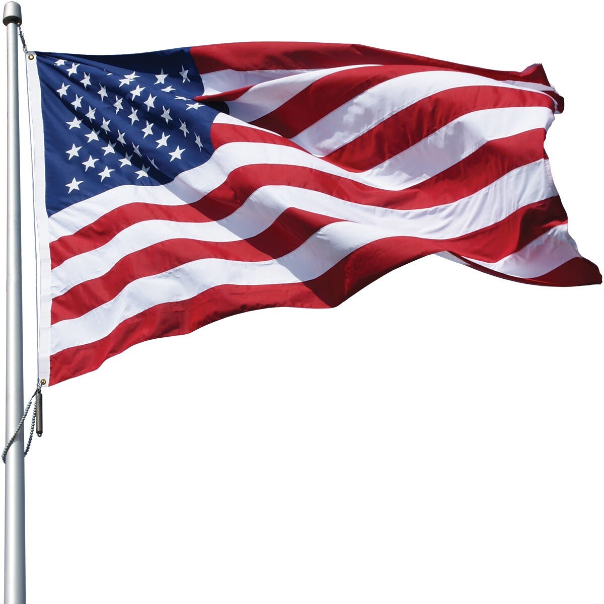 American Flag 4×6′ Heavy Duty Polyester – Made in USA – Sewn Stripes Embroidered