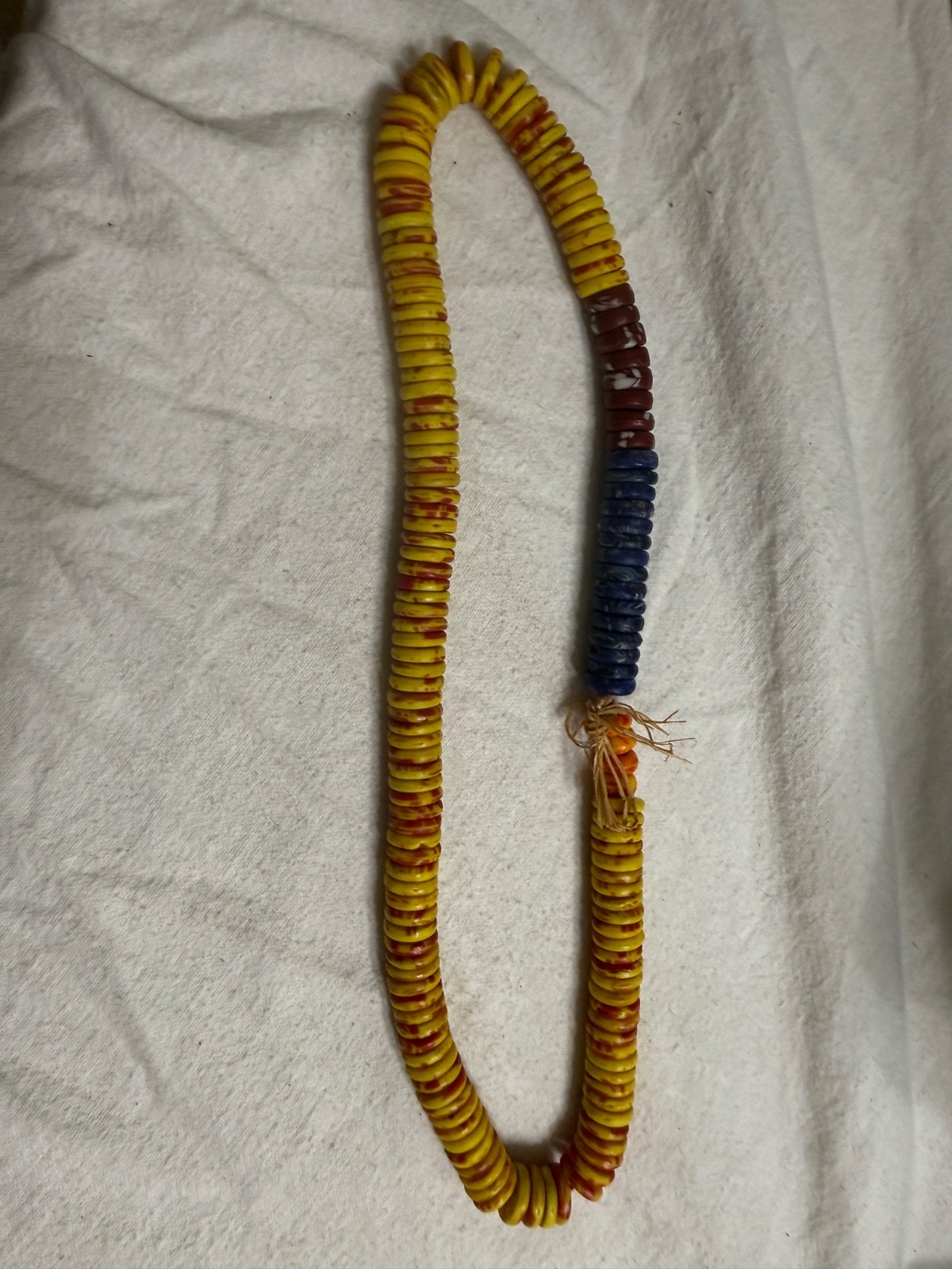 Vintage African Trade Beads Necklace King Beads Glass Tribal Ghana Estate Strand