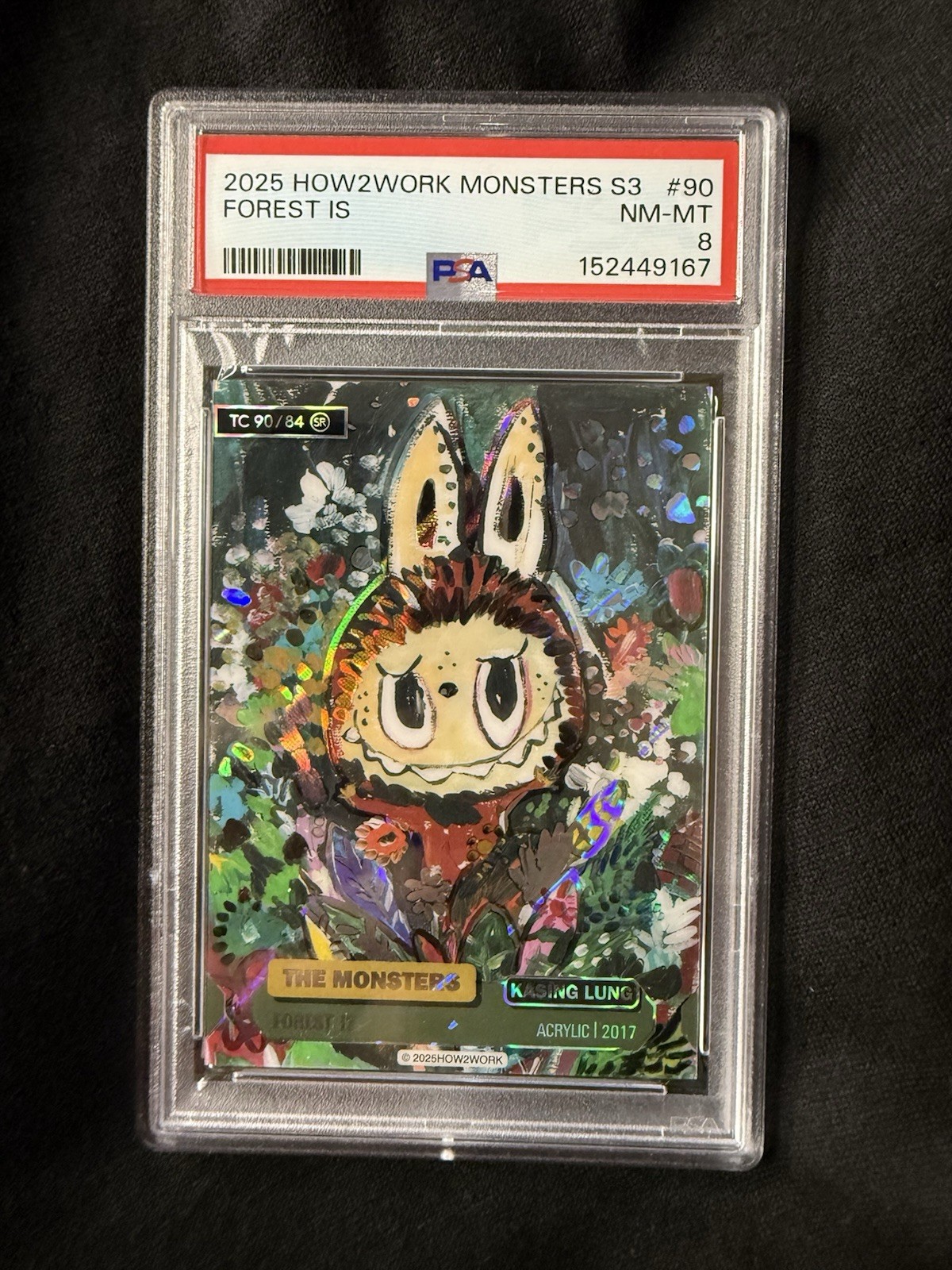 2025 How2Work The Monsters Series 3 Kasing Lung Labubu TC 90/84 SR Forest Is