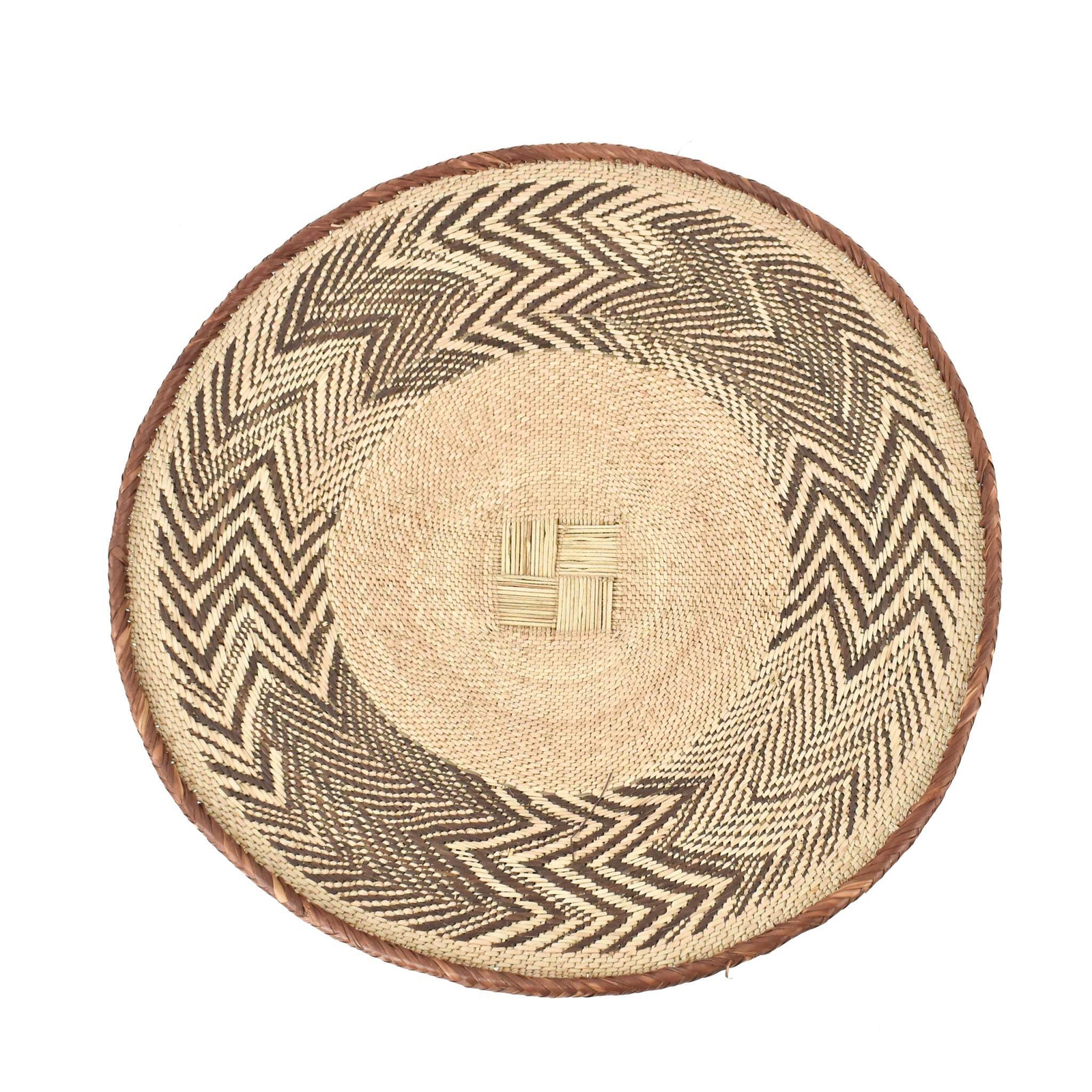Tonga Binga Handwoven Basket Zimbabwe 21 Inch
