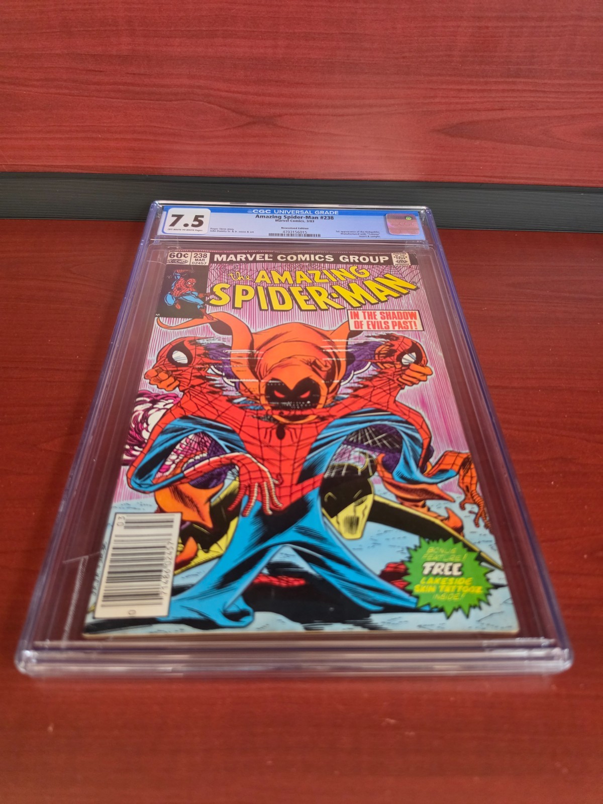 Amazing Spider-Man #238 1st App of Hobgoblin w/ Tattooz Insert CGC 7.5 GRADED