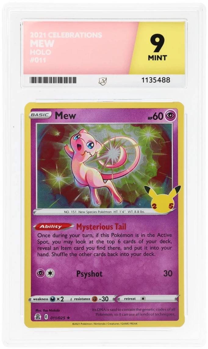 Mew 011/025 – Celebrations – Holo Rare – Ace 9