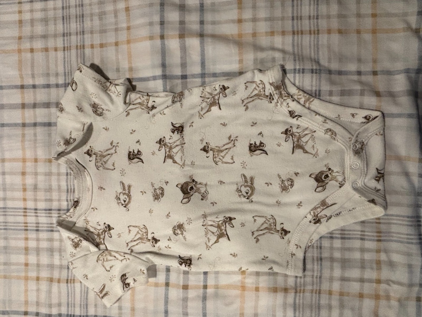 Two Disney 1 Piece Infant Bambi & Mini Mouse Print