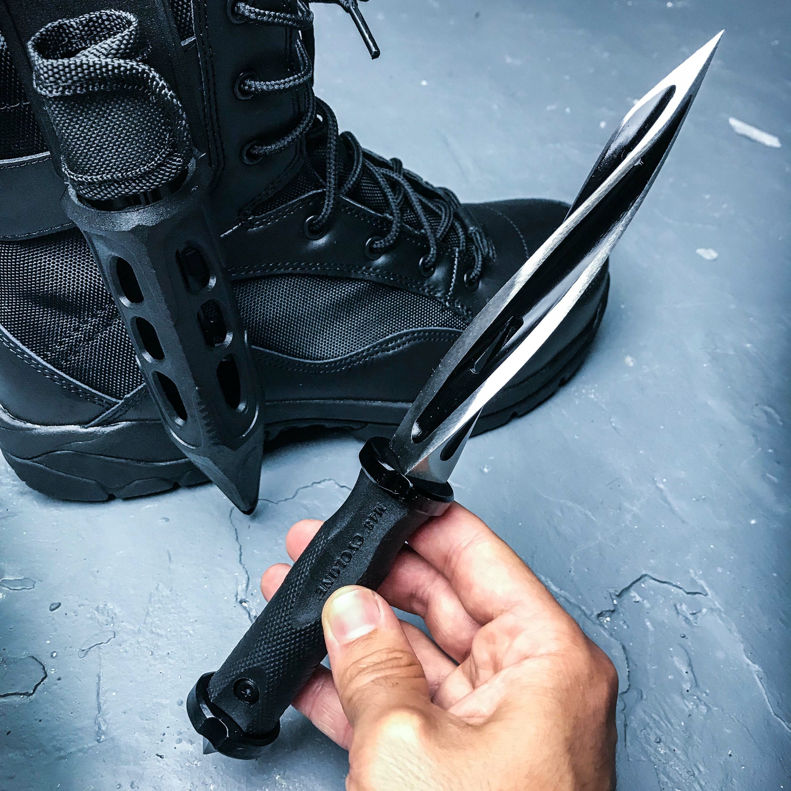 10″ M48 CYCLONE DAGGER Tactical Combat FIXED BLADE KNIFE*No ship to MA & NJ*