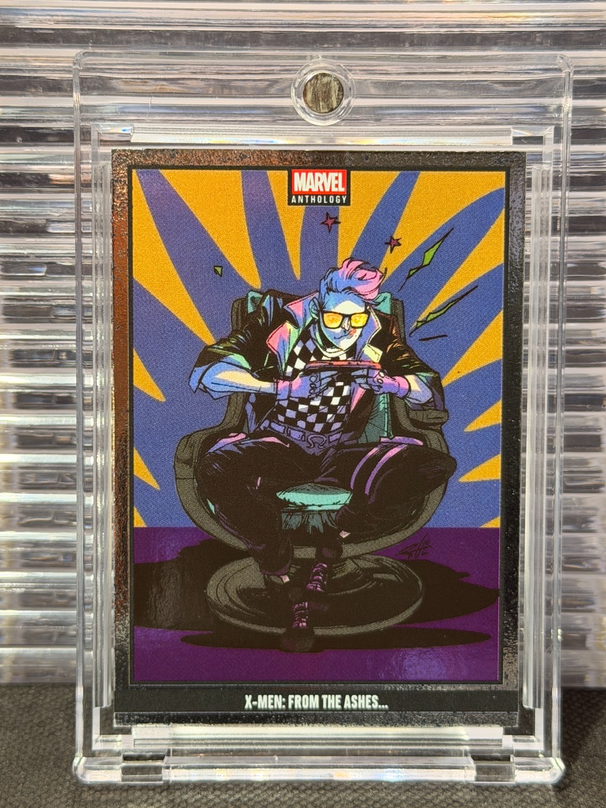 X-Men: From The Ashes… 2025 Panini Marvel Anthology #99 Metal Holo Kid Omega