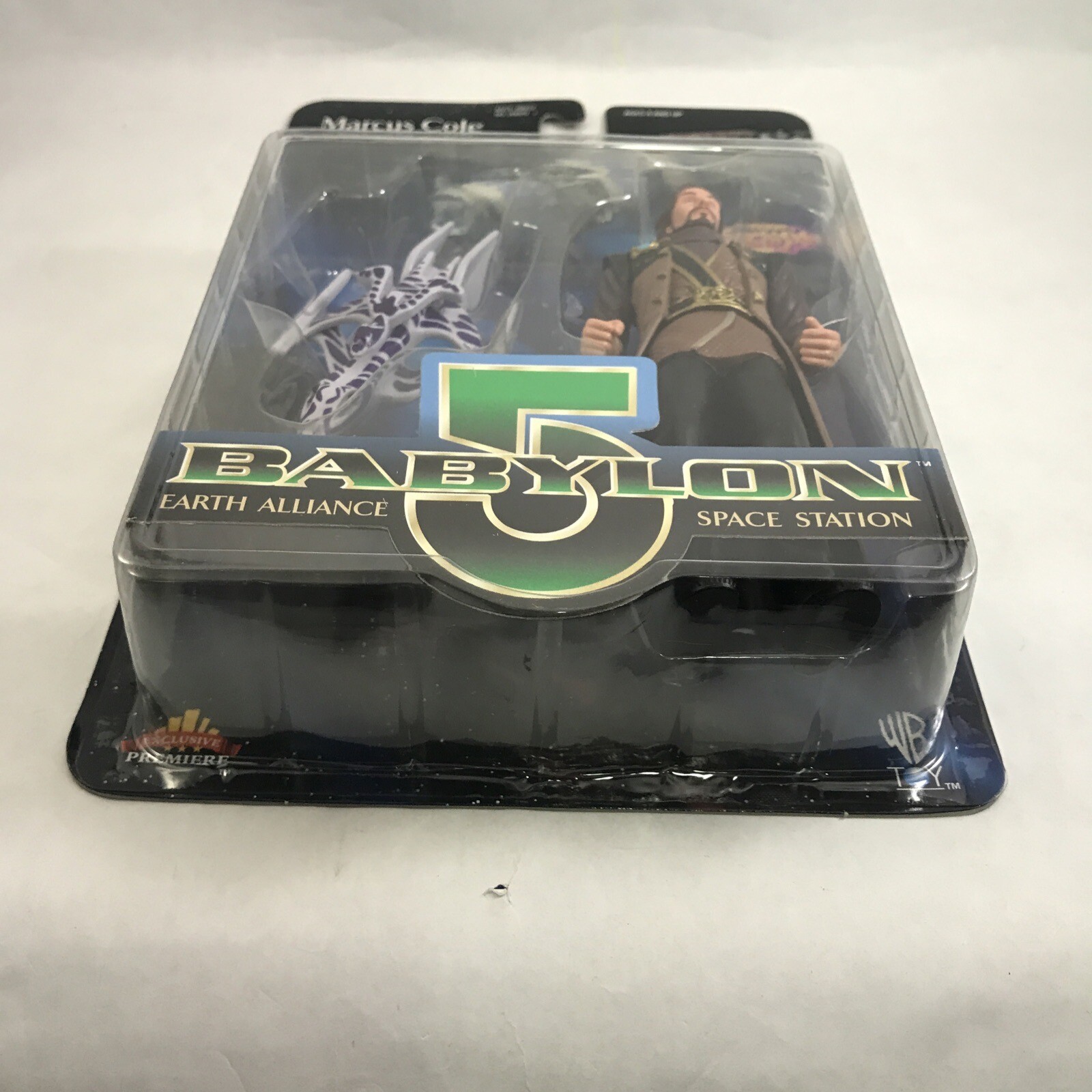BABYLON 5 MARCUS Cole Action Figure with WHITESTAR WB Toy 1997 MOC New