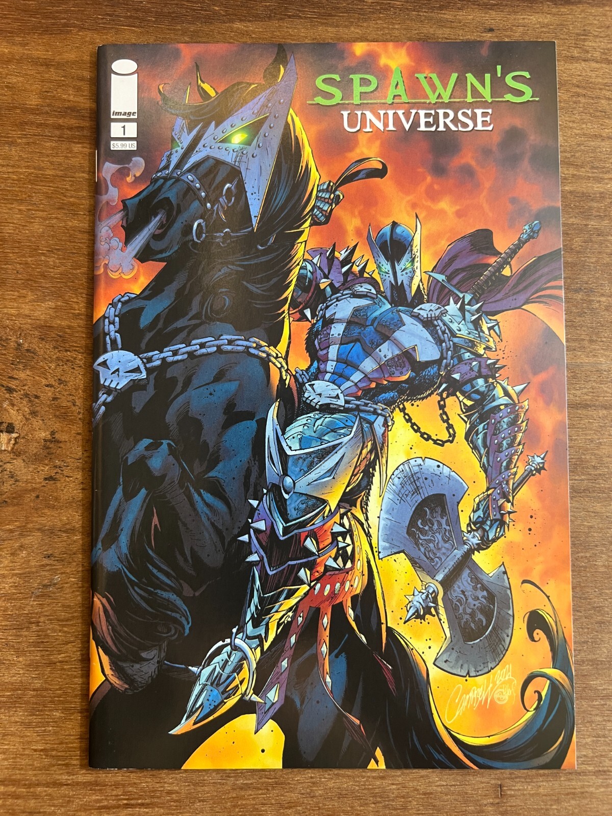 Spawn’s Universe 1 Image Comics J Scott Campbell Medieval-Spawn Variant 2021