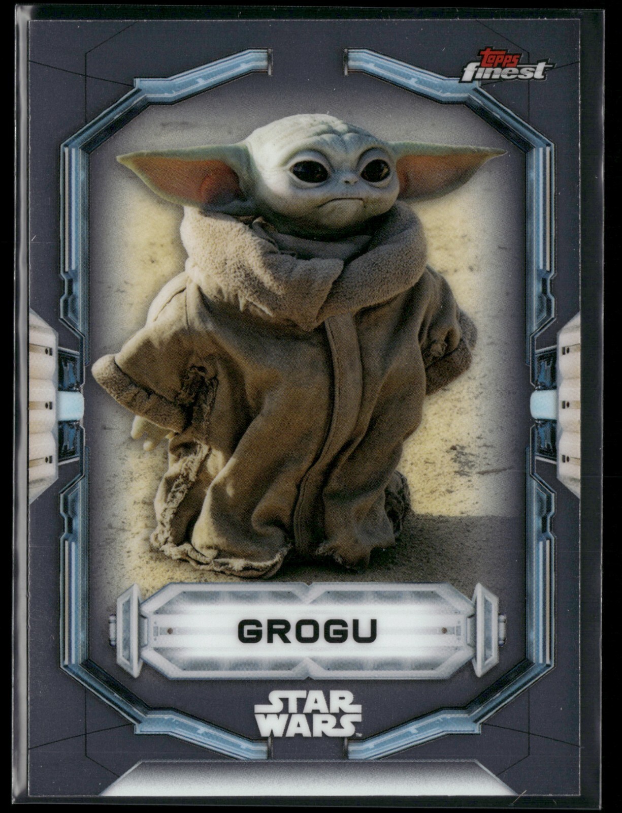 Star Wars Topps Finest 2022 Base Silver Card Grogu 46