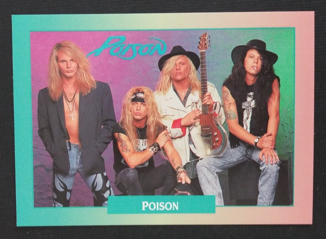 1991 Brockum RockCards Poison #155