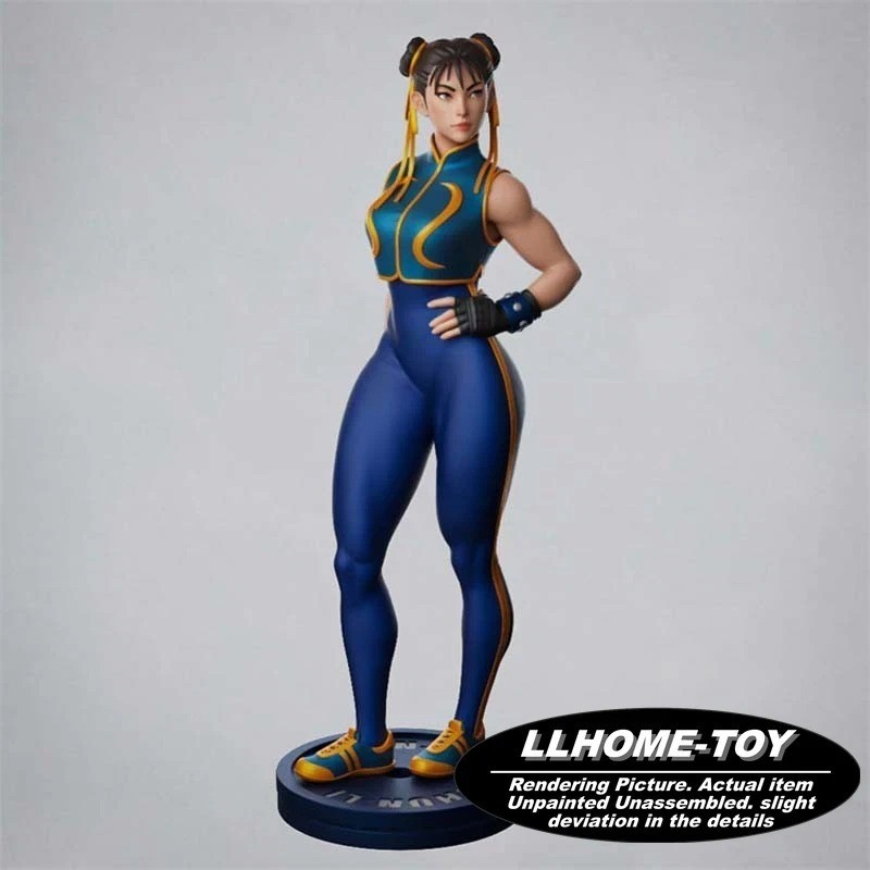 1/24 7cm tall Chun li cheongsam 3D Print Model Unpainted Garage Kit Figure
