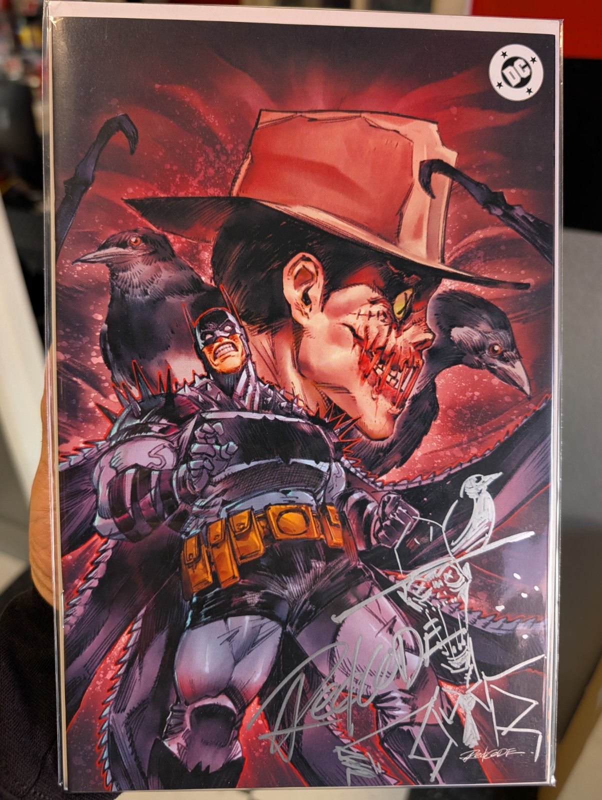 ABSOLUTE BATMAN #19 REDCODE Scarecrow Remark and SIGNED IN-HAND