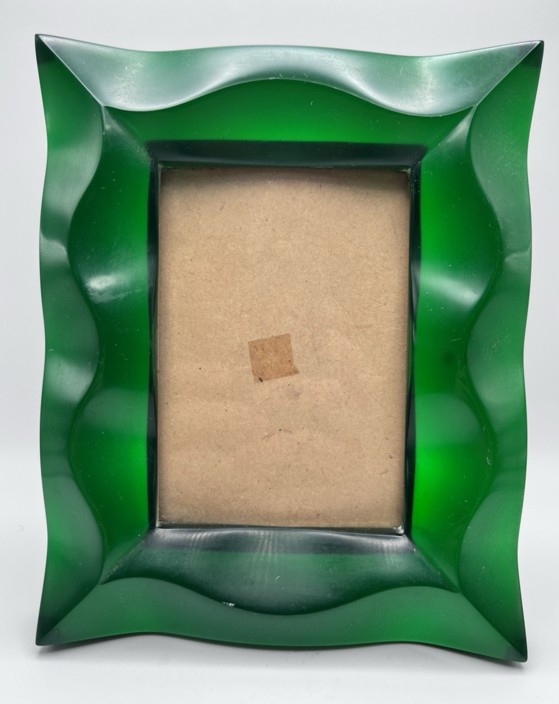 VTG TERRAGRAFICS 1993 Lucite Arcylic Emerald Green Picture Frame **READ**