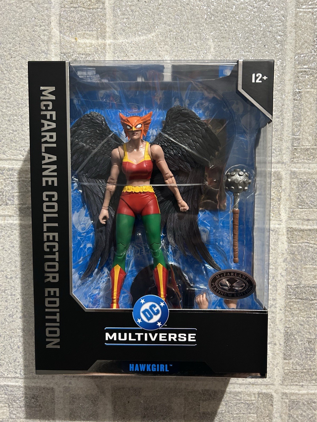 McFarlane Collector Edition #63 Hawkgirl Platinum Edition Red Top NEW In Hand