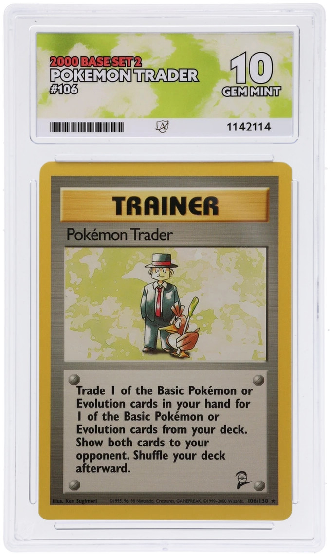 ACE 10 Pokémon Trader 106/130 2000 Base Set 2 Pokémon Card TCG POP 1