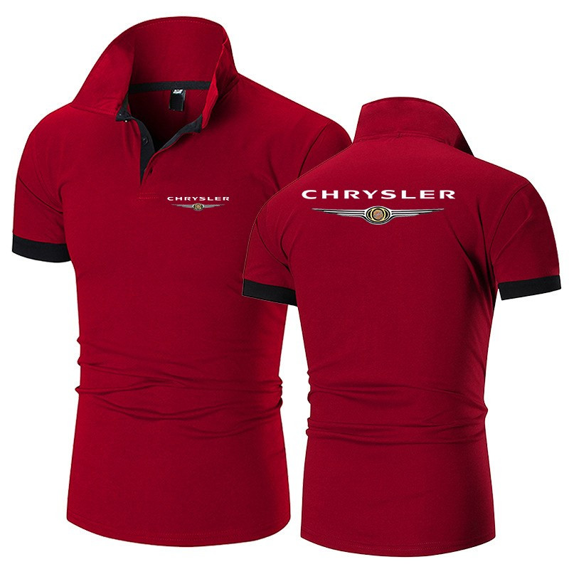 Polo Chrysler T-Shirt Man Woman Sleeve Short Col Button Shirt Passion Auto