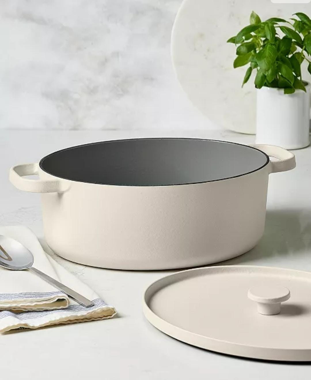 The Cellar Enameled Cast Iron 7-Qt. Dutch Oven