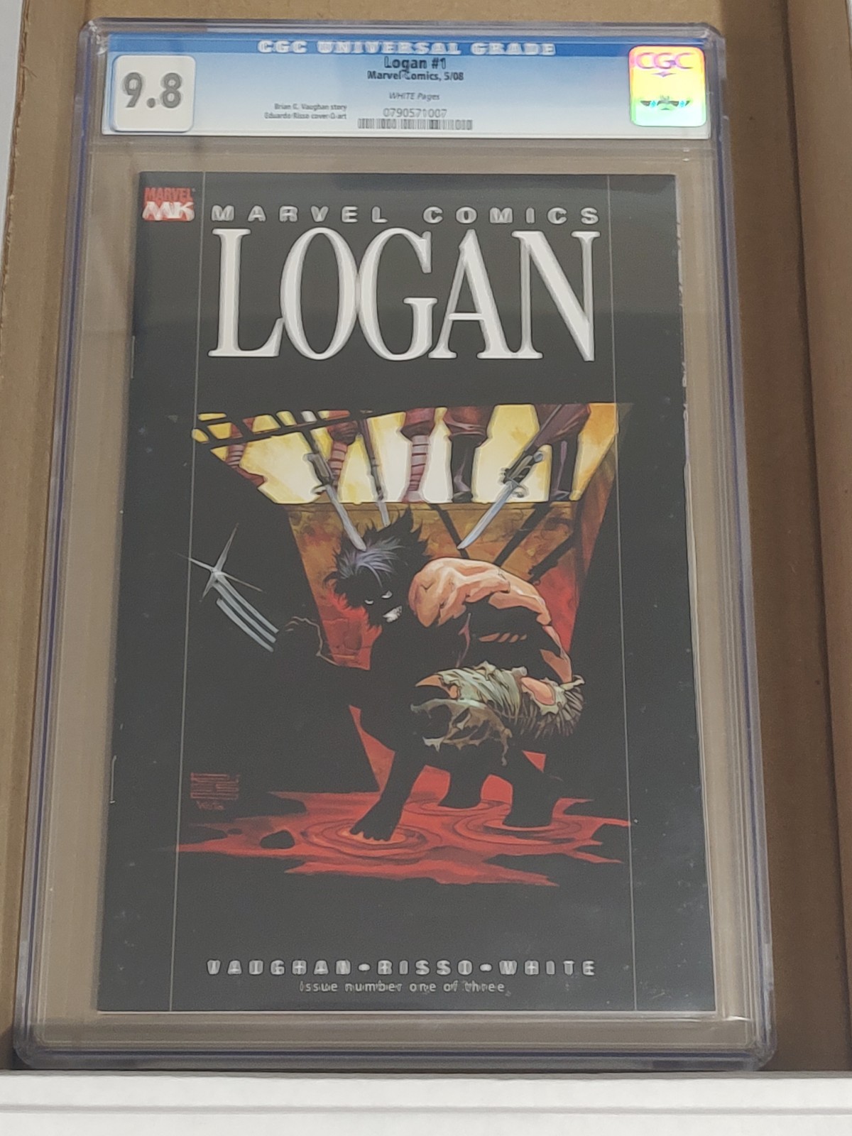 Logan #1, CGC 9.8, Eduardo Risso Cover. 17 Years Old!!! FREE SHIPPING!!!