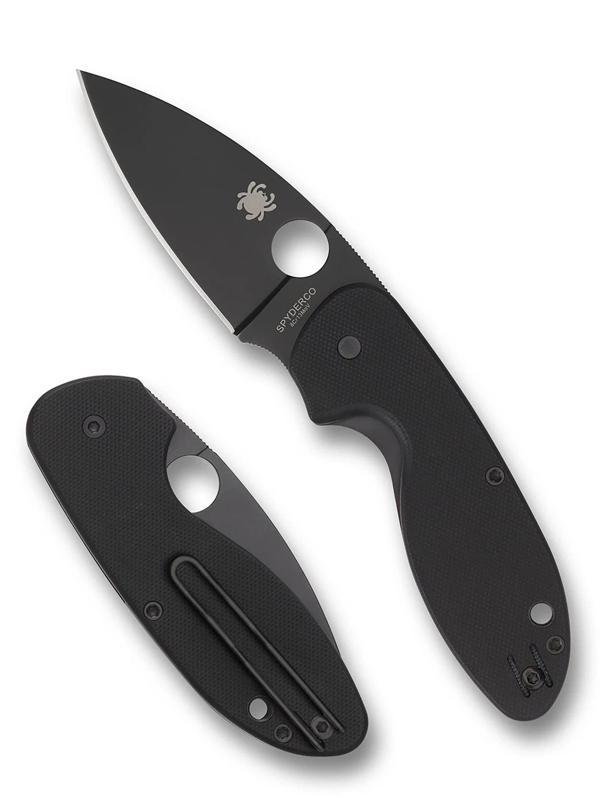 Spyderco Efficient – Liner Lock Black G-10 Blackened Stainless C216GPBBK