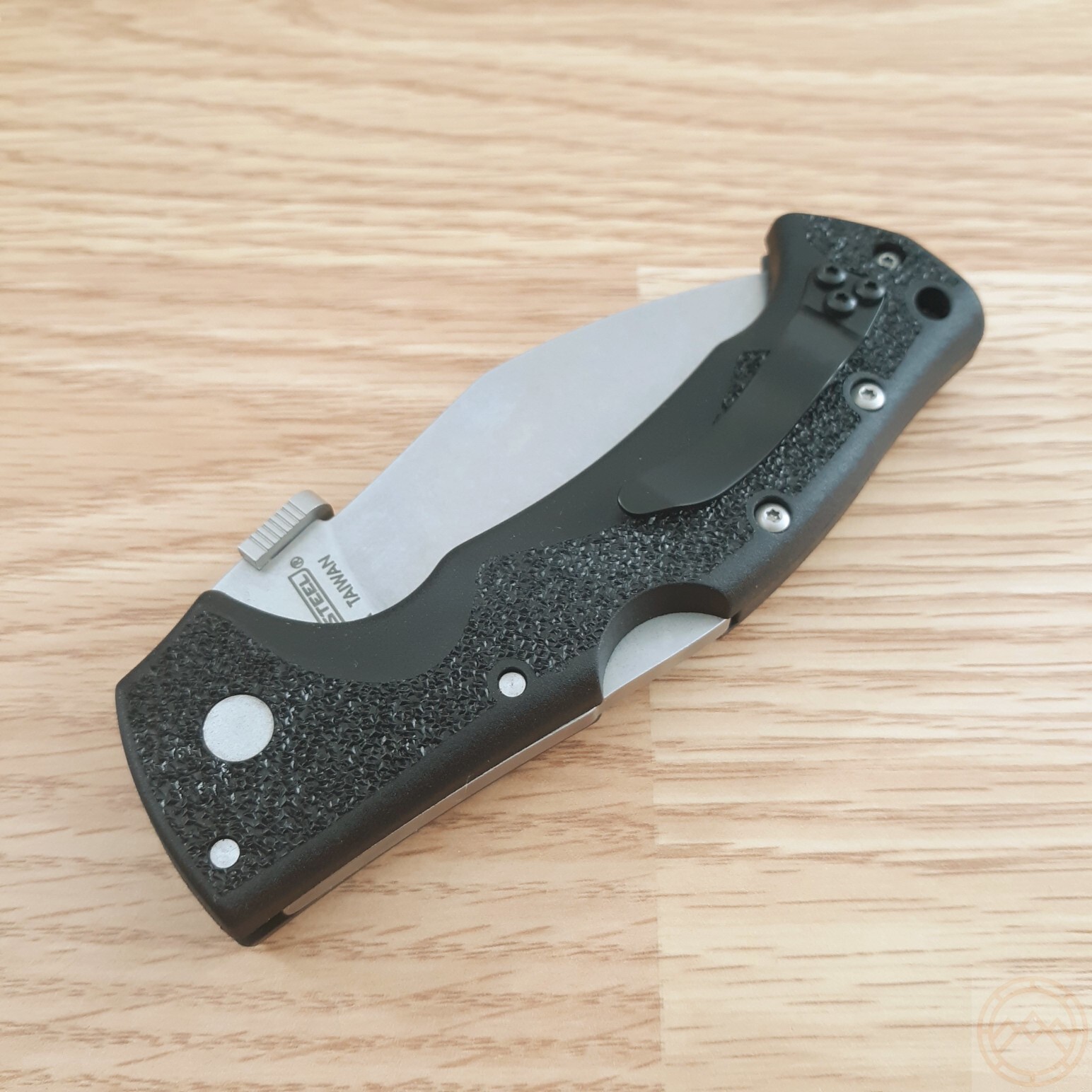 Cold Steel Rajah 3 Folding Knife 3.5″ AUS8 10A Steel Blade Black Griv-Ex Handle