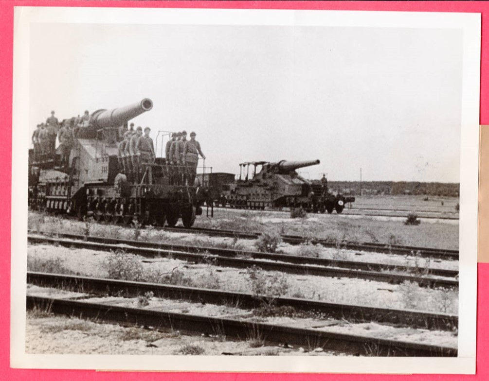 1939 French Railway Artillery in France 6.5×8.5 Original News Photo