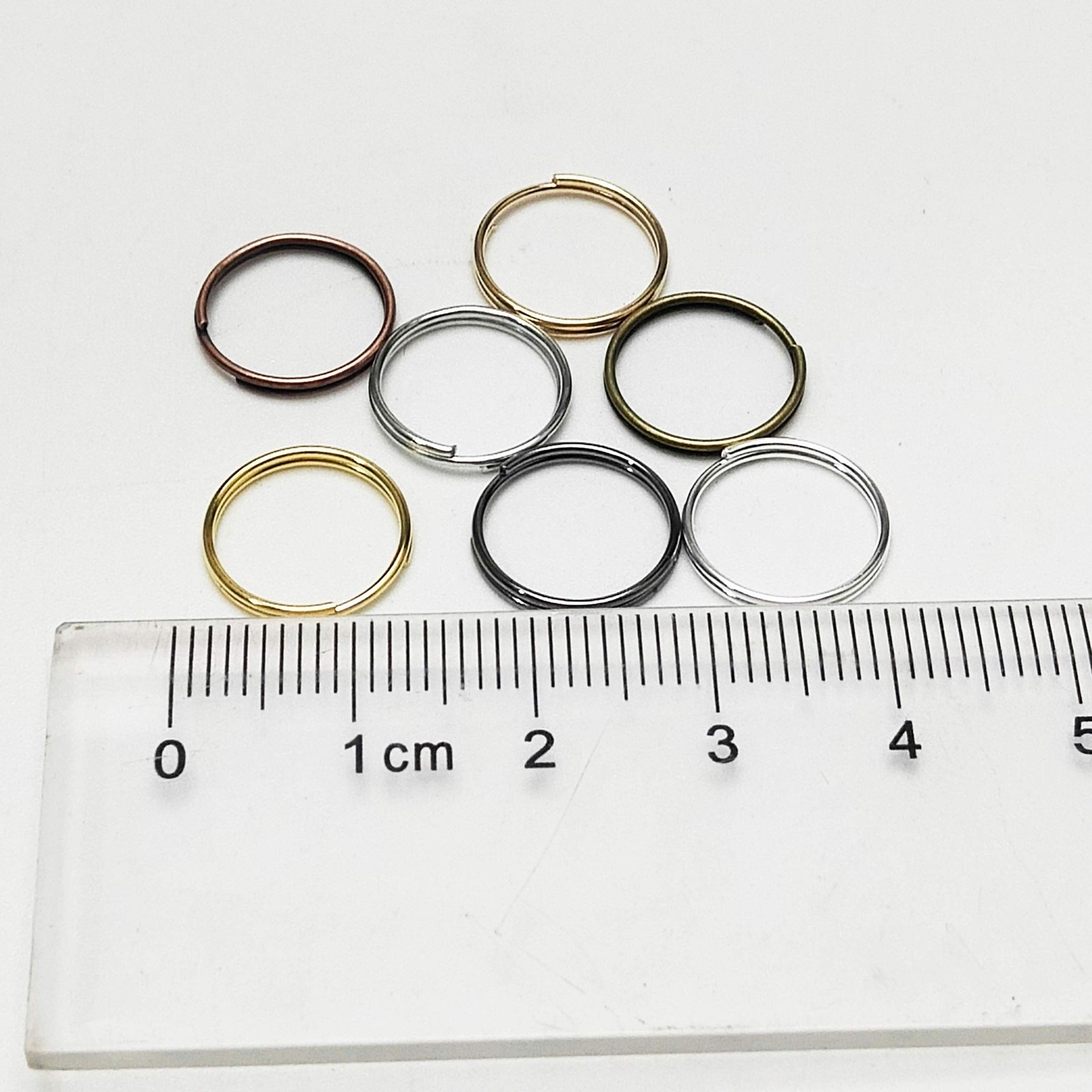T 1 Box 7 Colors Split Double Loops Jump Rings & Ring Jewelry Keychain Making Fr