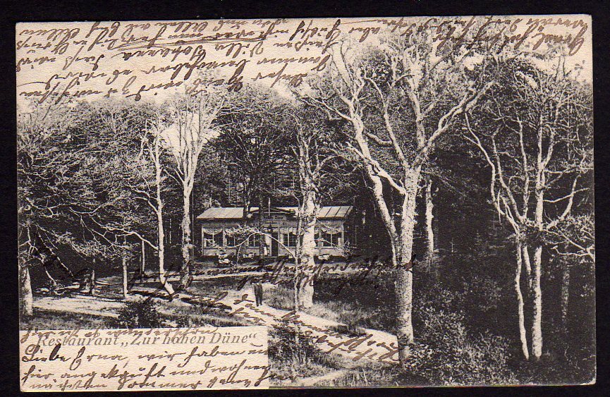 36449 Postcard Graal Restaurant zur Hohen Düne 1904