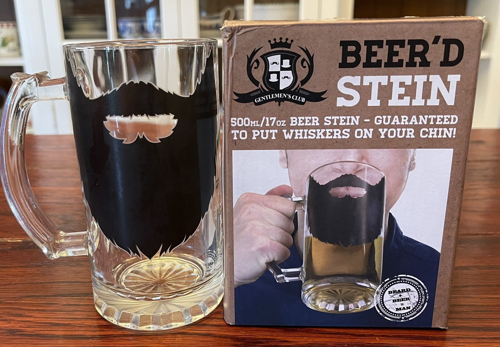 Gentlemen’s Club Beer’d Stein, 500mL/17oz, Beer, Special Occasion/PartyGag Gift