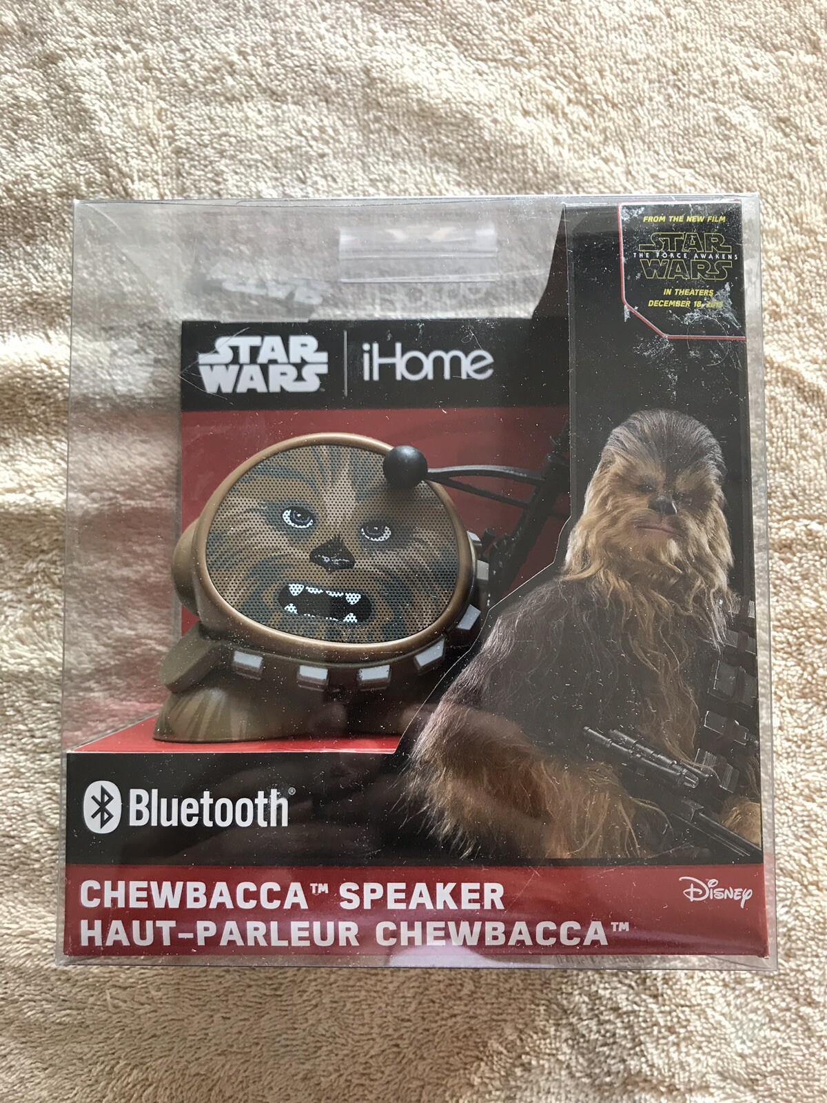 STAR WARS CHEWBACCA SPEAKER IHOME NRFB!! OOP!!!!!