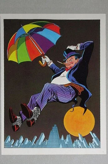1978 Penguin poster:DC Detective Comics Batman villain pin-up,Infantino art/70’s