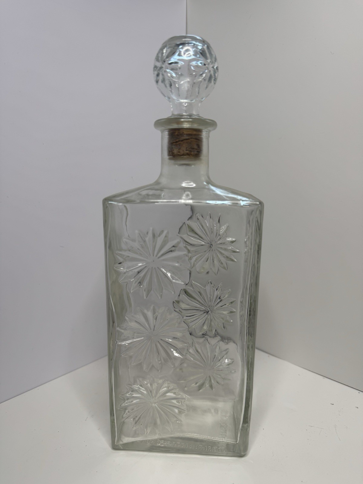 Vintage Mid-Century Starburst Liquor Decanter