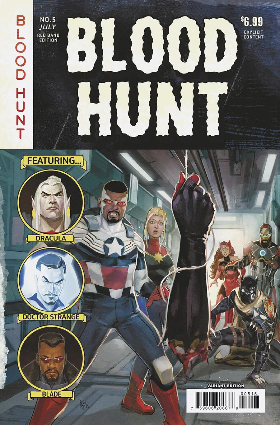 BLOOD HUNT RED BAND #5 REIS (1:25) MARVEL COMICS STOCK IMG 2024
