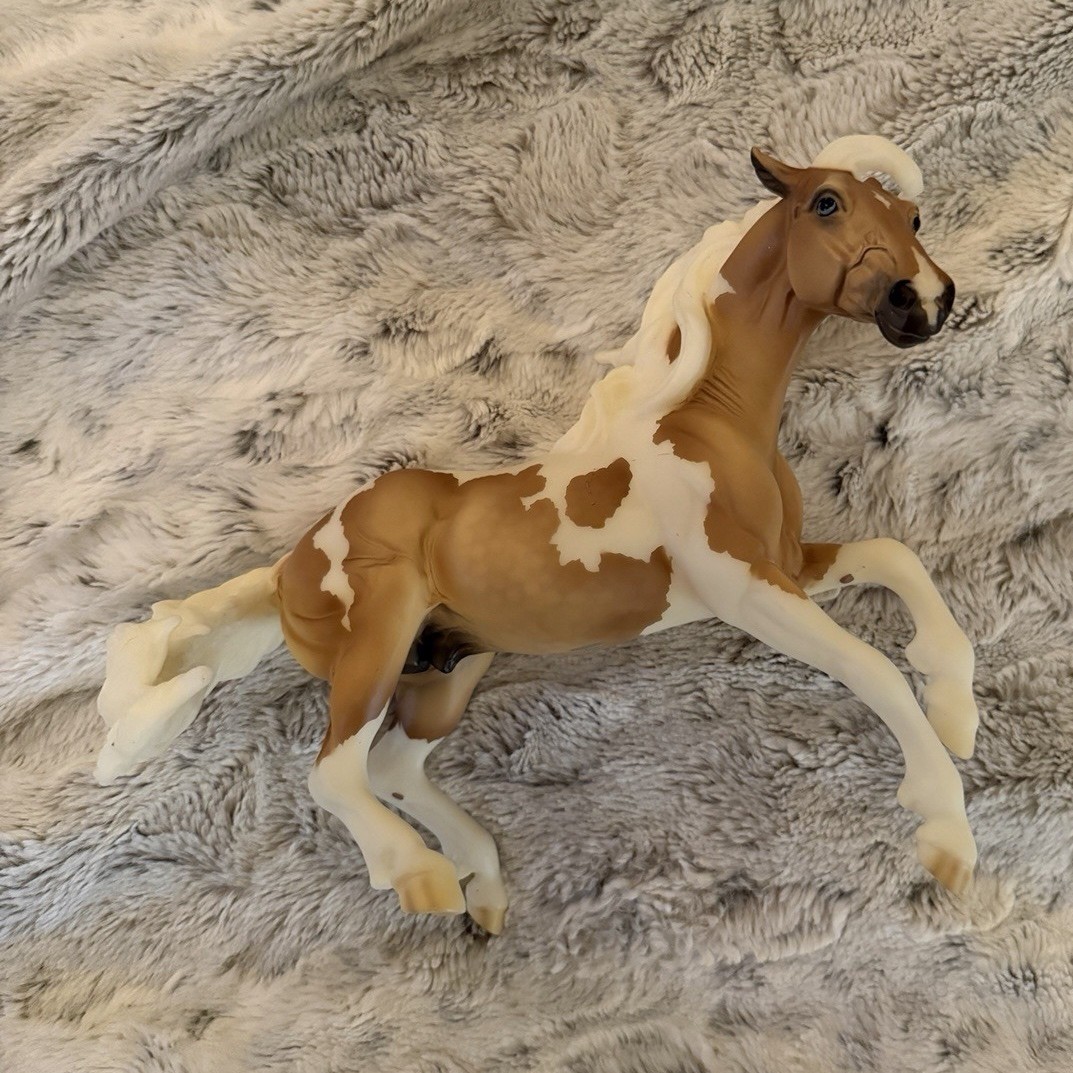 “Pop The Cork” Palomino Pinto Silver Rearing BreyerFest 2014 Special Run 1/720