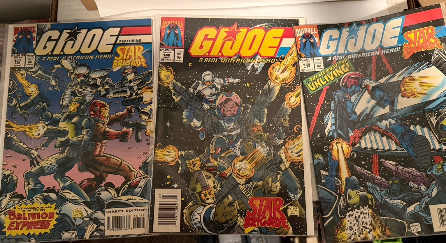 G.I. Joe A Real American Hero Star Brigade Lot! Marvel Larry Hama Comic Books