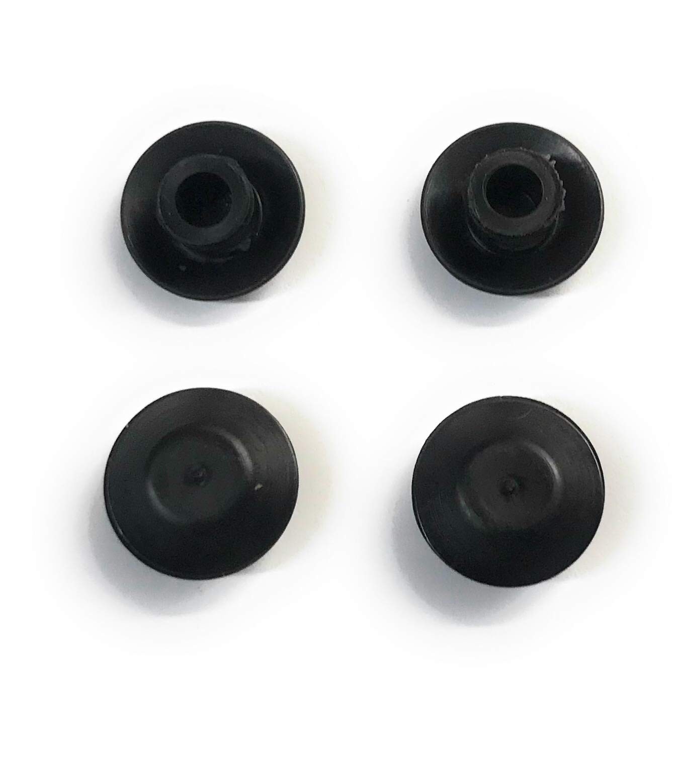 1/4″ (0.25 inch) Flush Mount Black Plastic Body and Sheet Metal Hole Plug – Qty