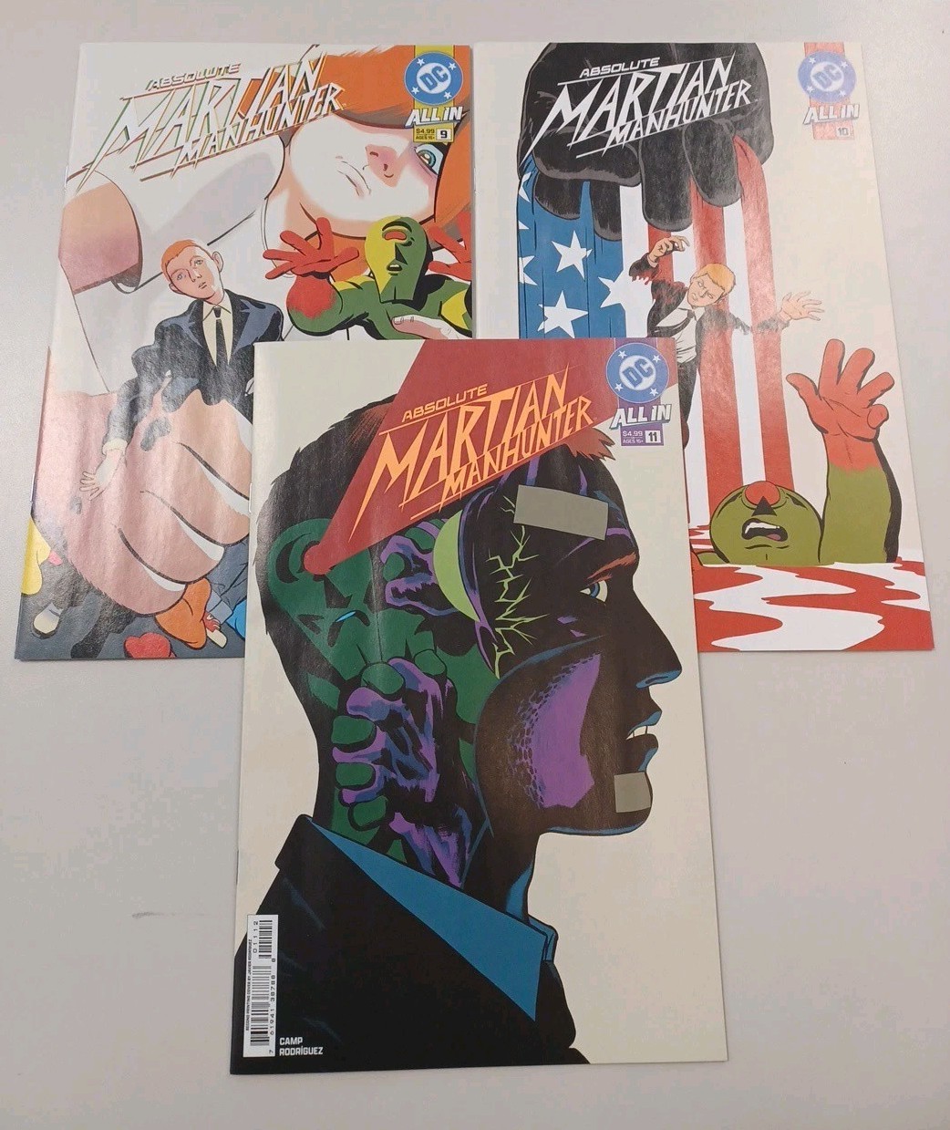 ABSOLUTE MARTIAN MANHUNTER #9 10 11 CVR A RODRIGUEZ 1st PRINTS NM