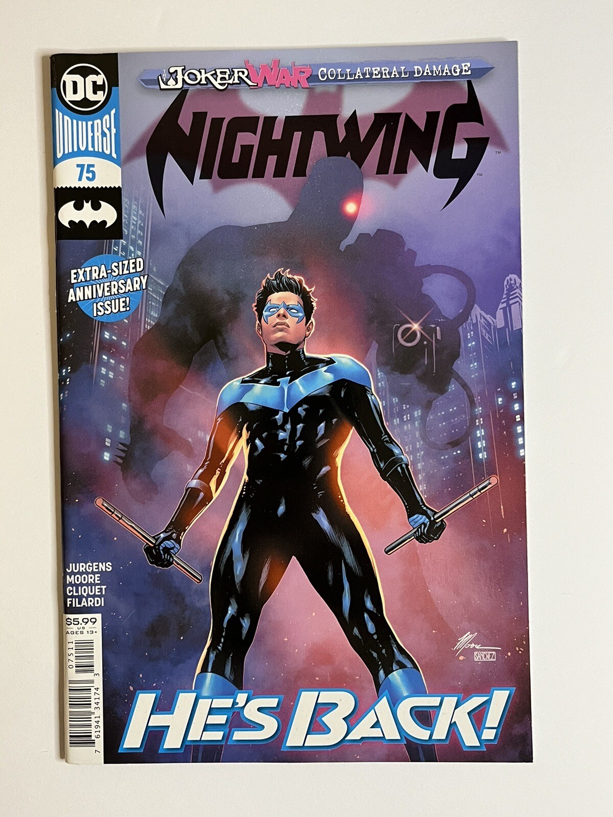 Nightwing #75 Travis Moore MAIN COVER (2020 DC) Joker War – We Combine Shipping