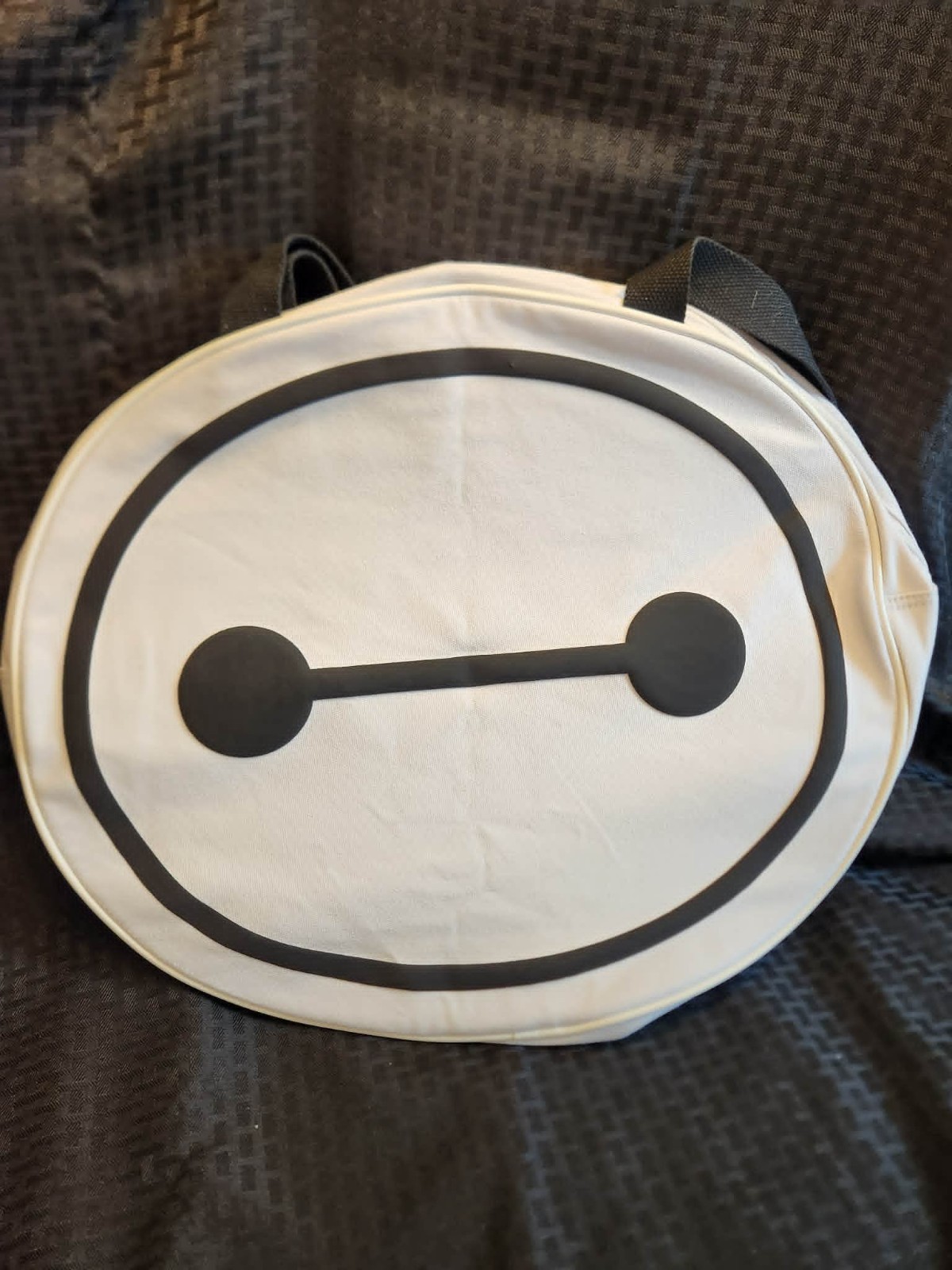 Disney Parks Disneyland Big Hero 6 Baymax Canvas Large Zip Tote Bag