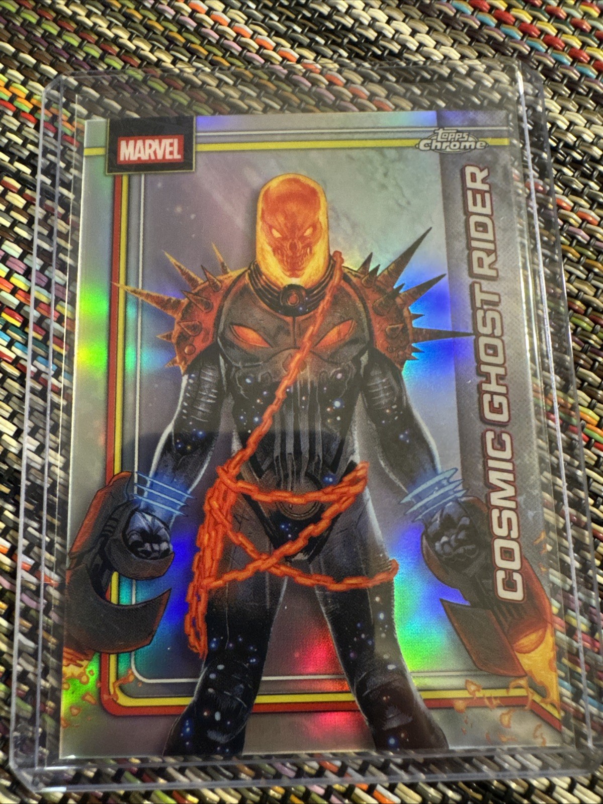 2026 Topps Chrome Marvel Cosmic Ghost Rider Silver Prism refractor