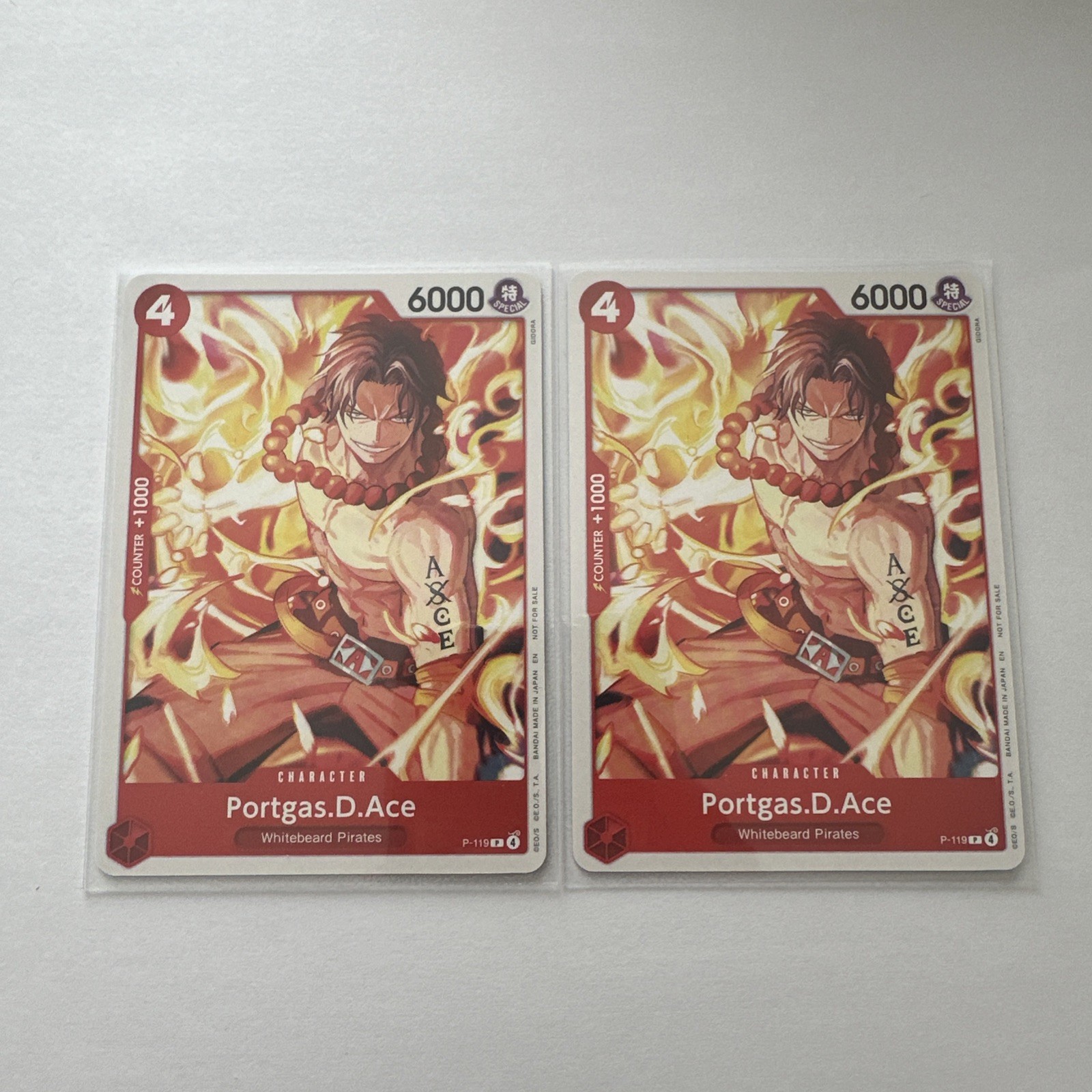 2x Portgas.D.Ace (Pirates Party 2026 Vol. 1) P-119 One Piece Promotion Cards
