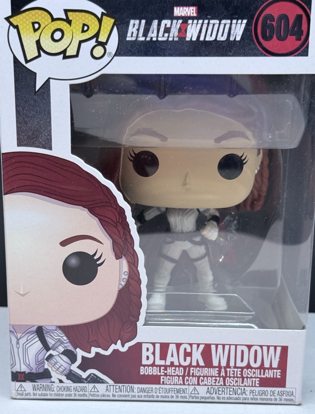 Funko Pop! Marvel Black Widow #604 White Suit Vinyl Bobblehead FREE SHIPPING