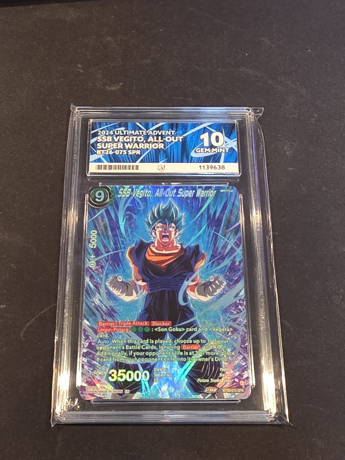 SSB Vegito, All-Out Super Warrior – BT26-075 SPR – ACE 10 – POP 1