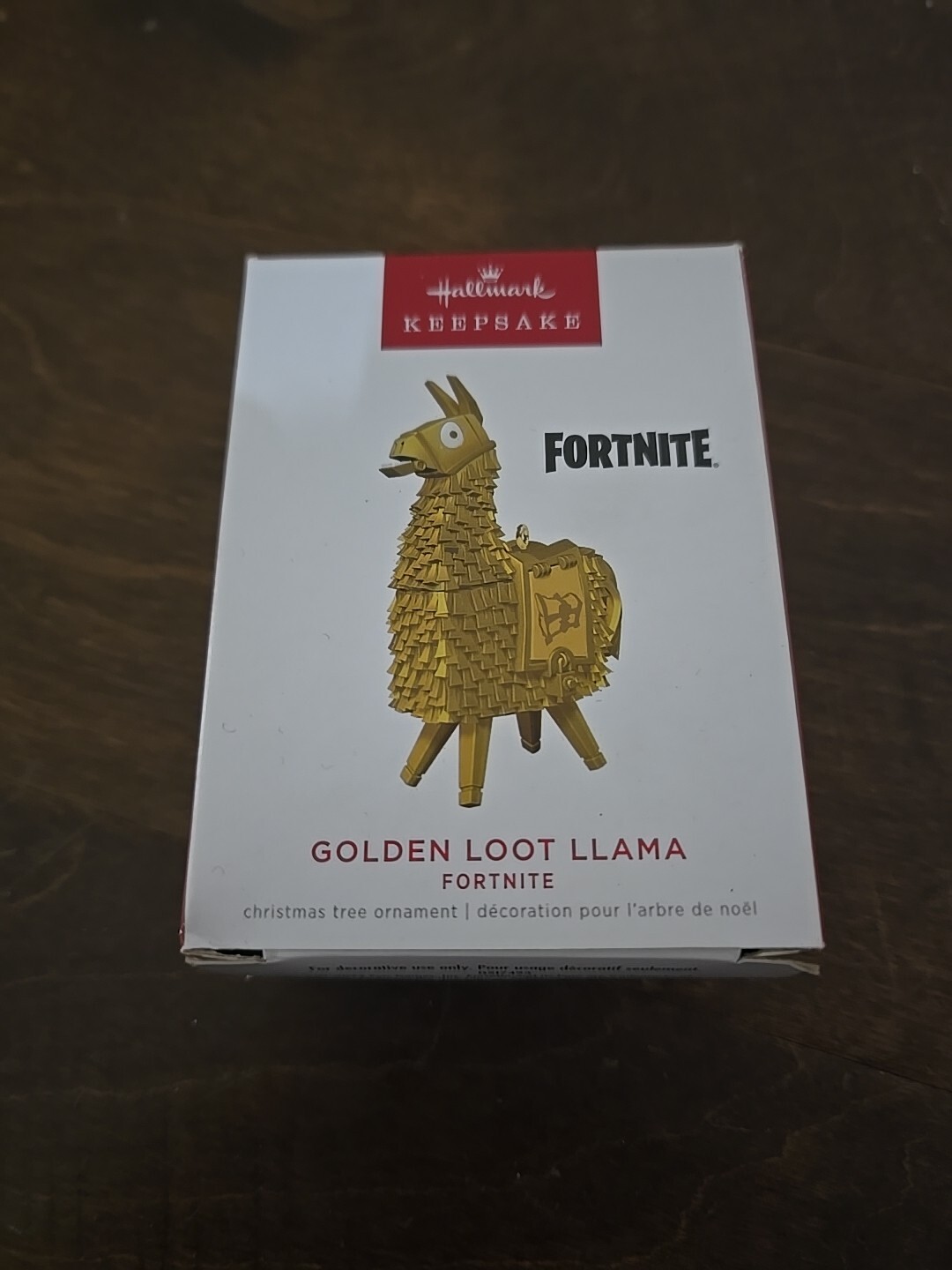 2022 Hallmark “Golden Loot Llama” Fortnite Ornament