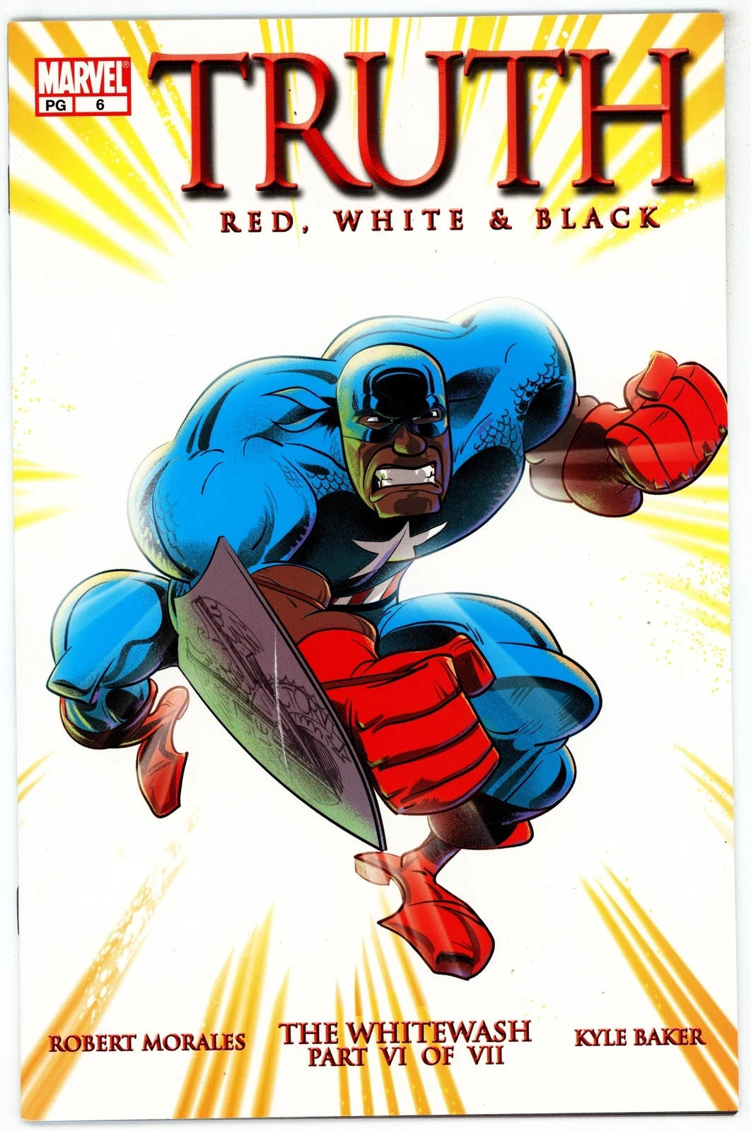 Truth: Red, White & Black (2003) #6 NM 9.4 1st Bradley Captain America Cover