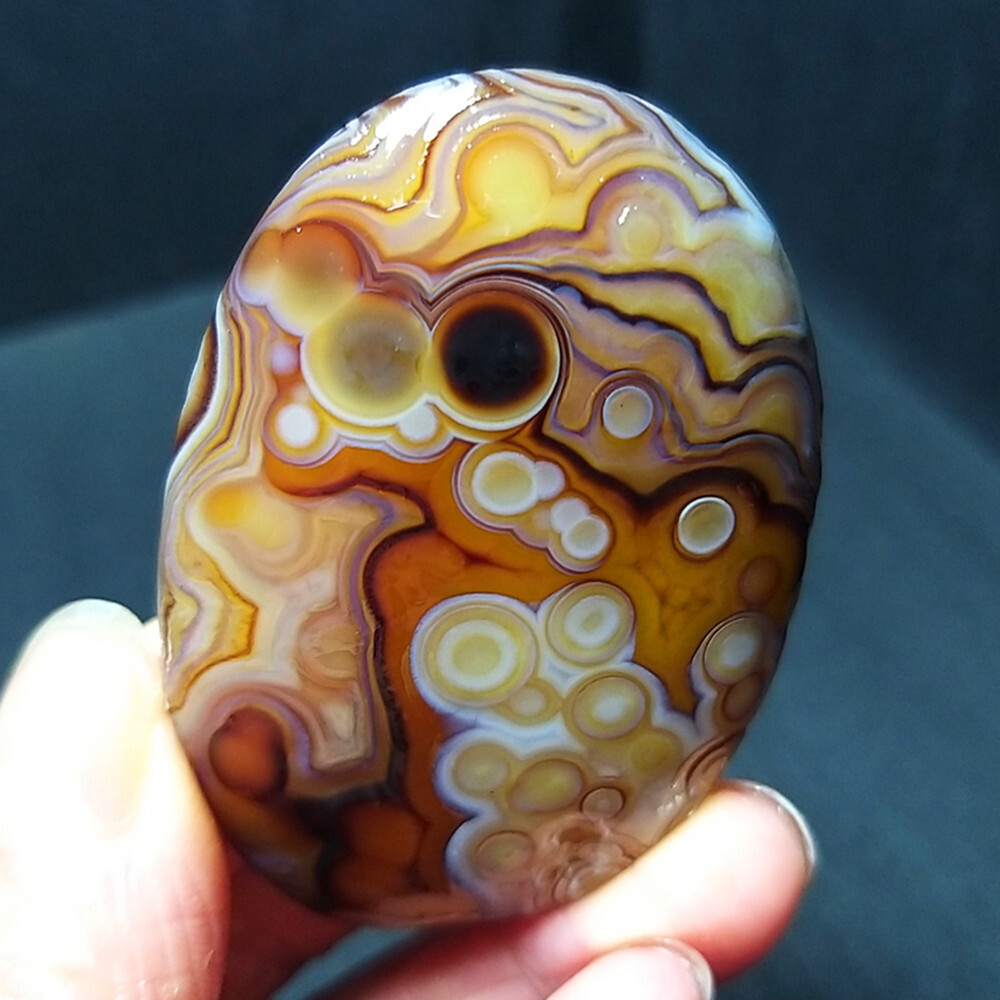 Rare 34.6G Natural Gobi Agate Eyes Agate/stone Madagascar AB1072