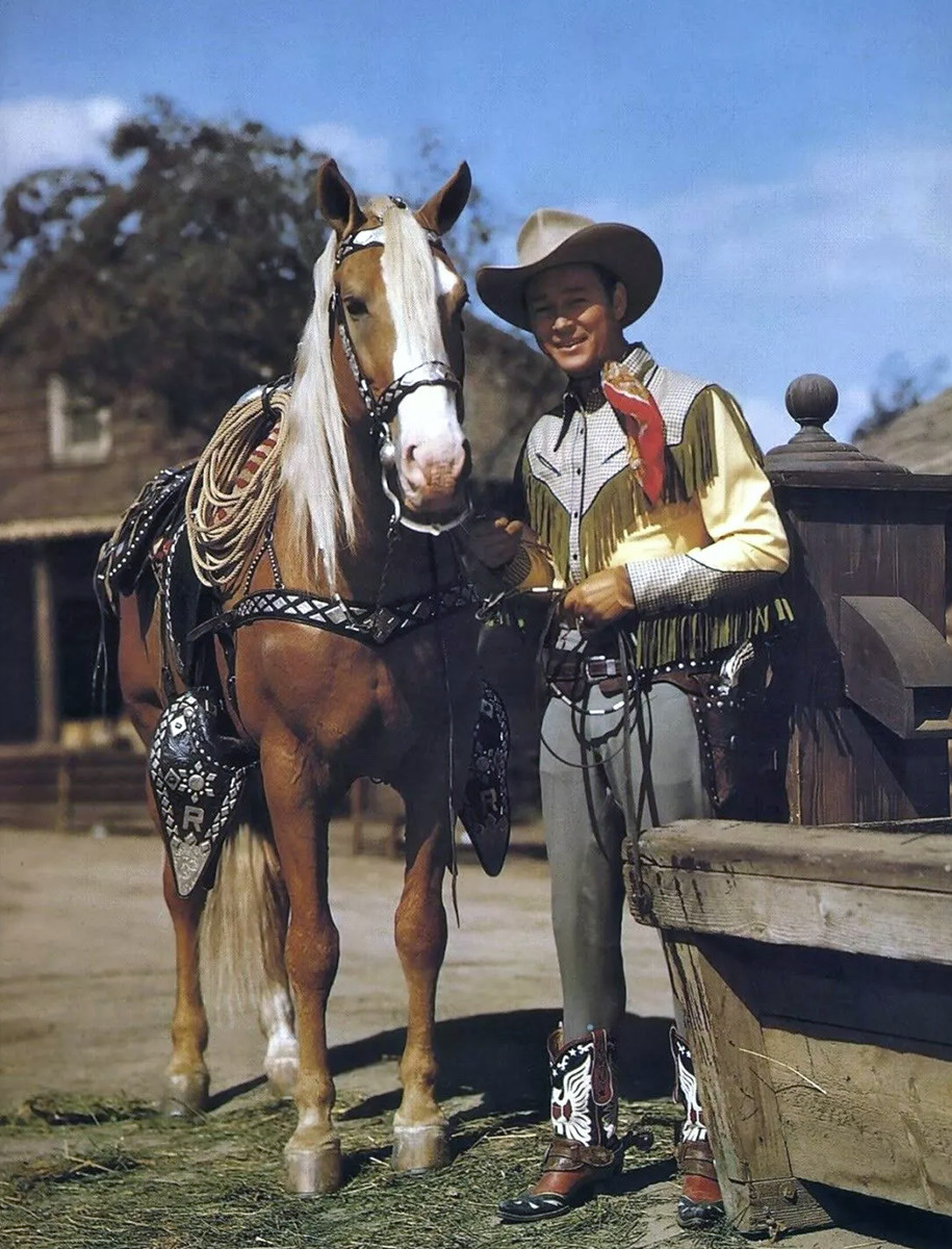 ROY ROGERS AND TRIGGER Metal Fridge Magnet 3×4 7353
